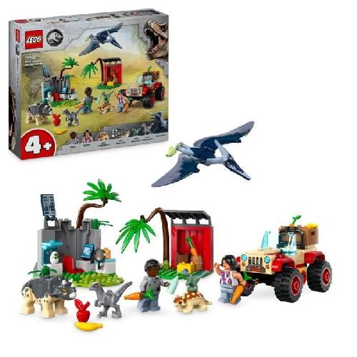 Jeu D'assemblage - Jeu De Construction - Jeu De Manipulation LEGO 76963 Jurassic World Le Centre de Sauvetage des Bébés Dinosaures. Jouet avec Figurines Triceratops et Velociraptor