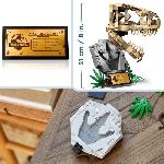 Jeu D'assemblage - Jeu De Construction - Jeu De Manipulation LEGO 76964 Jurassic World Les Fossiles de Dinosaures : Le Crâne du T. Rex. Jouet de Dino. Déco pour la Chambre d'Enfant