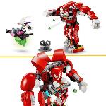 Jeu D'assemblage - Jeu De Construction - Jeu De Manipulation LEGO 76996 Sonic Le Hedgehog Le Robot Gardien de Knuckles. Figurines de Jeu Vidéo Knuckles et Rouge avec le Maître Emeraude