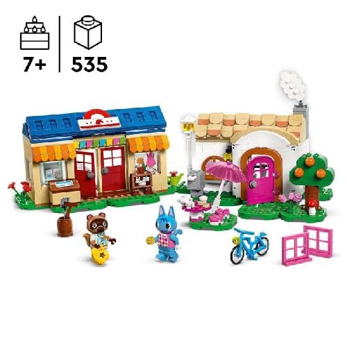 Jeu D'assemblage - Jeu De Construction - Jeu De Manipulation LEGO Animal Crossing 77050 Boutique Nook et Maison de Rosie. Set de Construction Créatif