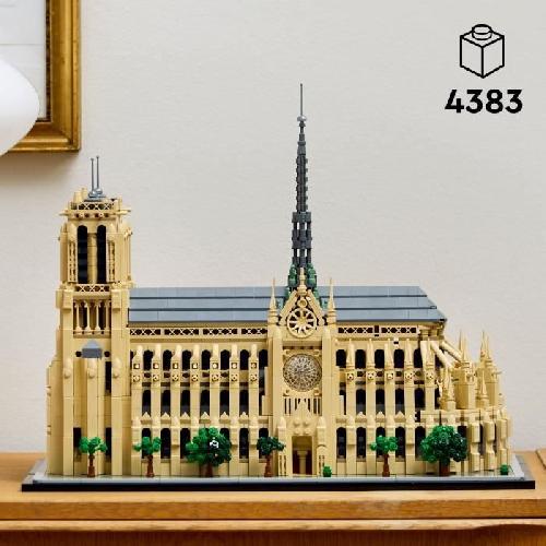 Jeu D'assemblage - Jeu De Construction - Jeu De Manipulation LEGO Architecture 21061 Notre-Dame de Paris - Set de Construction pour Adultes