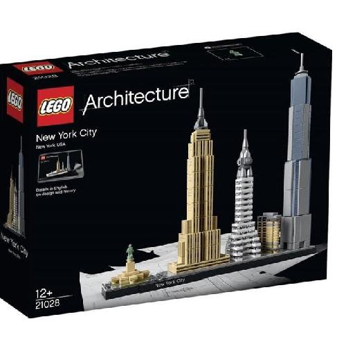 Jeu D'assemblage - Jeu De Construction - Jeu De Manipulation LEGO Architecture - New York - Statue de la Liberté - Maquette Miniature - 598 pieces
