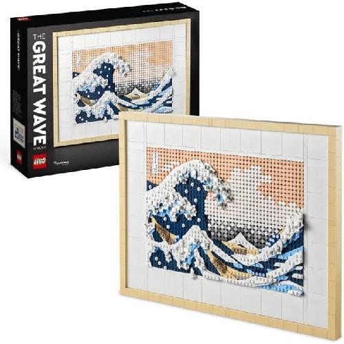 Jeu D'assemblage - Jeu De Construction - Jeu De Manipulation LEGO ART 31208 Hokusai ? La Grande Vague. Décoration Murale Japonaise. Loisir Créatif. Adultes