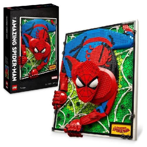 Jeu D'assemblage - Jeu De Construction - Jeu De Manipulation LEGO ART 31209 The Amazing Spider-Man. Set Art Mural 3D. Poster BD pour Adolescents et Adultes