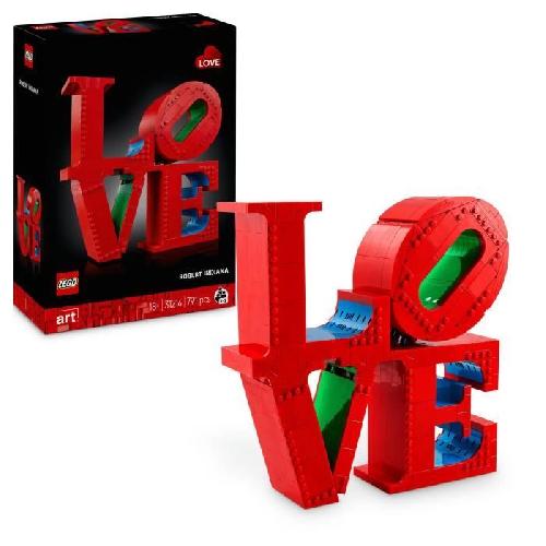 Jeu D'assemblage - Jeu De Construction - Jeu De Manipulation LEGO Art 31214 LOVE - Set de construction pour adultes - Décoration et cadeau pour couples