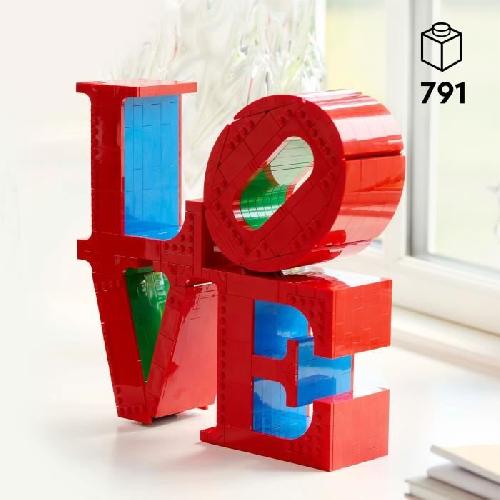 Jeu D'assemblage - Jeu De Construction - Jeu De Manipulation LEGO Art 31214 LOVE - Set de construction pour adultes - Décoration et cadeau pour couples