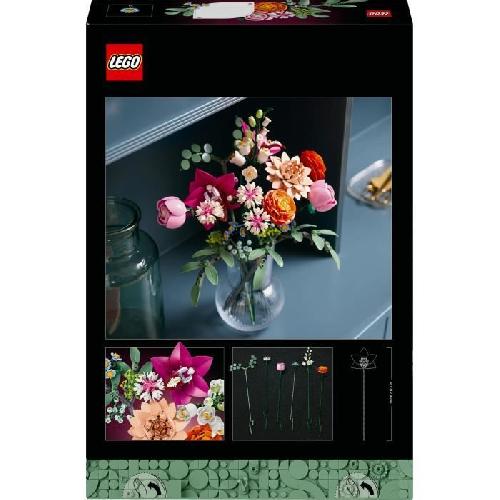 Jeu D'assemblage - Jeu De Construction - Jeu De Manipulation LEGO Botanique 10342 Le joli bouquet de fleurs roses - Set de construction pour adultes