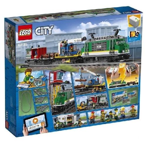 Jeu D'assemblage - Jeu De Construction - Jeu De Manipulation LEGO City 60198 Le Train de Marchandises Télécommandé