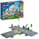 Jeu D'assemblage - Jeu De Construction - Jeu De Manipulation LEGO City 60304 Intersection a assembler. Jeu construction ville avec panneaux et routes a imbriquer pour garçon ou fille