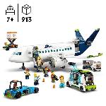 Jeu D'assemblage - Jeu De Construction - Jeu De Manipulation LEGO City 60367 L'Avion de Ligne. Jouet avec Bus de l'Aéroport. Remorqueur. Camion a Bagages et 9 Minifigurines