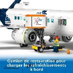 Jeu D'assemblage - Jeu De Construction - Jeu De Manipulation LEGO City 60367 L'Avion de Ligne. Jouet avec Bus de l'Aéroport. Remorqueur. Camion a Bagages et 9 Minifigurines