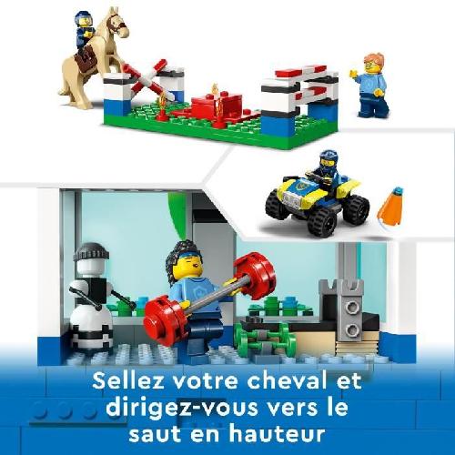Jeu D'assemblage - Jeu De Construction - Jeu De Manipulation LEGO City 60372 Le Centre d'Entraînement de la Police. avec Figurine de Cheval. Jouet Voiture