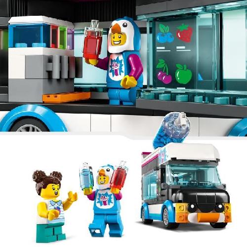 Jeu D'assemblage - Jeu De Construction - Jeu De Manipulation LEGO City 60384 Le Camion a Granites du Pingouin. Jouet Camion Enfants 5 Ans. avec Figurines