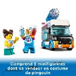Jeu D'assemblage - Jeu De Construction - Jeu De Manipulation LEGO City 60384 Le Camion a Granités du Pingouin. Jouet Camion Enfants 5 Ans. avec Figurines