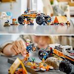 Jeu D'assemblage - Jeu De Construction - Jeu De Manipulation LEGO City 60387 Les Aventures du 4x4 Tout-Terrain. Jouet Monster Truck. Jeu Camping
