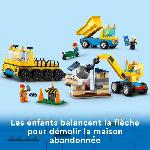 Jeu D'assemblage - Jeu De Construction - Jeu De Manipulation LEGO City 60391 Les Camions de Chantier et la Grue a Boule de Démolition. Jouet de Engin de Construction