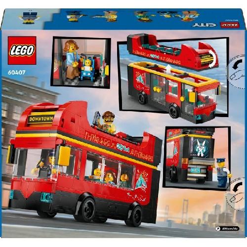 Jeu D'assemblage - Jeu De Construction - Jeu De Manipulation LEGO City 60407 Le bus rouge a deux étages. bus jouet. véhicule pour enfants des 7 ans