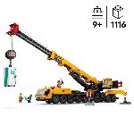 Jeu D'assemblage - Jeu De Construction - Jeu De Manipulation LEGO City 60409 La grue de chantier mobile jaune. set de construction cadeau pour enfants