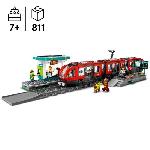 Jeu D'assemblage - Jeu De Construction - Jeu De Manipulation LEGO City 60423 Le tramway et la station du centre-ville. véhicule pour enfants des 7 ans