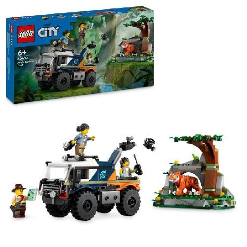 Jeu D'assemblage - Jeu De Construction - Jeu De Manipulation LEGO City 60426 Le camion tout-terrain de l'explorateur de la jungle. jouet enfant 6 ans