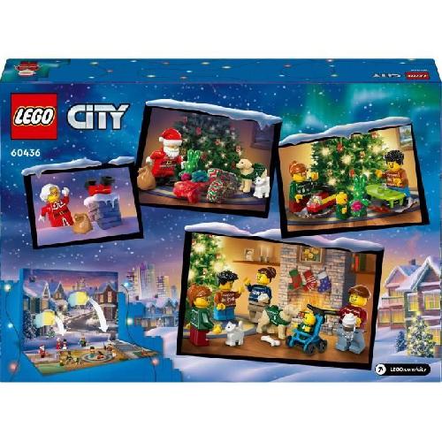 LEGO City 60436 Le calendrier de l'Avent 2024 - Compte a Rebours avant Noël pour Enfants