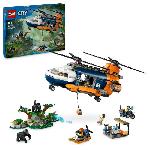 LEGO City 60437 L'hélicoptere de l'explorateur de la jungle au camp de base. des 8 ans