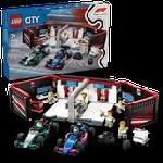 LEGO City 60444 Garage de F1 et voitures Mercedes-AMG et Alpine Jeu pour garcon des 7 ans