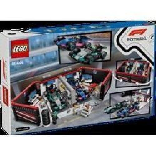 Jeu D'assemblage - Jeu De Construction - Jeu De Manipulation LEGO City 60444 Garage de F1 et voitures Mercedes-AMG et Alpine Jeu pour garçon des 7 ans