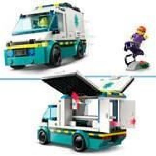 Jeu D'assemblage - Jeu De Construction - Jeu De Manipulation LEGO City 60451 L'ambulance de secours - Jouet de construction pour garçon des 5 ans