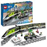 LEGO City Le Train de Voyageurs Express - Jouet de Train Telecommande - Phares Fonctionnels - Enfants 7 Ans