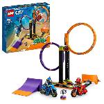 LEGO City Stuntz 60360 Le Défi de Cascade : les Cercles Rotatifs. Jouet Moto pour 1 ou 2 Joueurs