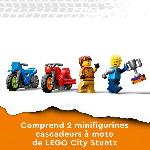 Jeu D'assemblage - Jeu De Construction - Jeu De Manipulation LEGO City Stuntz 60360 Le Défi de Cascade : les Cercles Rotatifs. Jouet Moto pour 1 ou 2 Joueurs