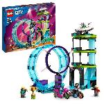 LEGO City Stuntz 60361 Le Défi Ultime des Motards Cascadeurs. Jouet Motos pour 1 ou 2 Joueurs
