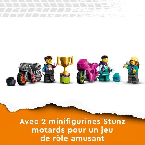 Jeu D'assemblage - Jeu De Construction - Jeu De Manipulation LEGO City Stuntz 60361 Le Défi Ultime des Motards Cascadeurs. Jouet Motos pour 1 ou 2 Joueurs