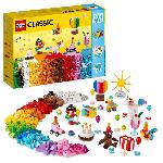 LEGO Classic 11029 Boite de Fete Creative avec 12 Mini Jouets en Briques - Licorne. Clown