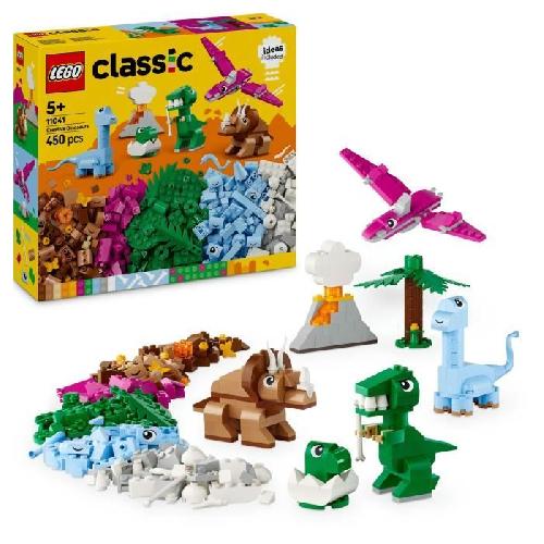 Jeu D'assemblage - Jeu De Construction - Jeu De Manipulation LEGO Classic 11041 Les dinosaures créatifs - Jouet de construction incluant un T-rex