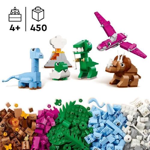 Jeu D'assemblage - Jeu De Construction - Jeu De Manipulation LEGO Classic 11041 Les dinosaures créatifs - Jouet de construction incluant un T-rex