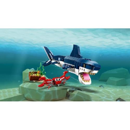 Jeu D'assemblage - Jeu De Construction - Jeu De Manipulation LEGO Creator 3-en-1 31088 Les Créatures Sous-Marines. Figurines Animaux Marins. Requin. Crabe