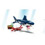 Jeu D'assemblage - Jeu De Construction - Jeu De Manipulation LEGO Creator 3-en-1 31088 Les Créatures Sous-Marines. Figurines Animaux Marins. Requin. Crabe