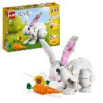 LEGO Creator 3-en-1 31133 Le Lapin Blanc. avec des Figurines Animaux Poissons. Phoques et Perroquets