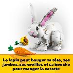 Jeu D'assemblage - Jeu De Construction - Jeu De Manipulation LEGO Creator 3-en-1 31133 Le Lapin Blanc. avec des Figurines Animaux Poissons. Phoques et Perroquets