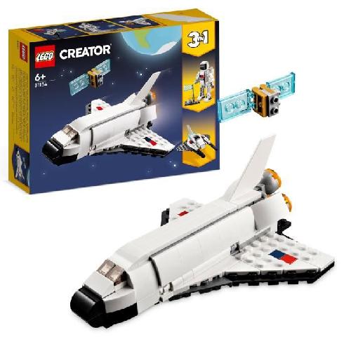 Jeu D'assemblage - Jeu De Construction - Jeu De Manipulation LEGO Creator 3-en-1 31134 La Navette Spatiale. Jouet Figurine Astronaute avec Vaisseau. Enfants 6 Ans