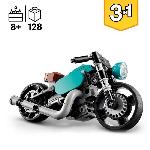 Jeu D'assemblage - Jeu De Construction - Jeu De Manipulation LEGO Creator 3-en-1 31135 La Moto Ancienne. Jouet Voiture Classique et de Rue. avec Dragster