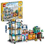 LEGO Creator 31141 La Grand-rue. Jouet de Construction avec Gratte-Ciel et Rue de Marché. Idée Cadeau