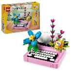 LEGO Creator 31169 3-en-1 La machine a écrire avec des fleurs - Jeu pour fille des 8 ans