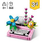 Jeu D'assemblage - Jeu De Construction - Jeu De Manipulation LEGO Creator 31169 3-en-1 La machine a écrire avec des fleurs - Jeu pour fille des 8 ans