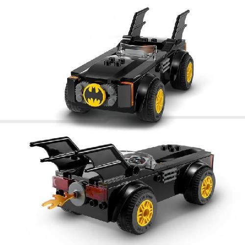 Jeu D'assemblage - Jeu De Construction - Jeu De Manipulation LEGO DC 76264 La Poursuite du Joker en Batmobile. Jouet de Voiture. avec Brique de Démarrage Super-Héros