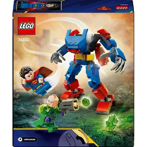 Jeu D'assemblage - Jeu De Construction - Jeu De Manipulation LEGO DC 76302 Le robot de Superman contre Lex Luthor - Jouet super héros des 6 ans