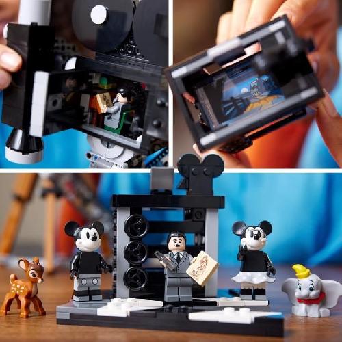 Jeu D'assemblage - Jeu De Construction - Jeu De Manipulation LEGO Disney 43230 La Caméra Hommage a Walt Disney. Maquette pour Adultes. avec Mickey et Minnie Mouse