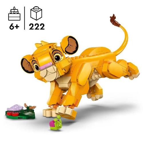 Jeu D'assemblage - Jeu De Construction - Jeu De Manipulation LEGO | Disney 43243 Simba. le bébé du Roi lion. jouet de construction. idée cadeau